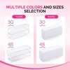 image:imageMelodySusie Nail Drill Bits Holder 30 Holes Case Portable Dustproof Displayer Organizer Container Nail Tech Professional Nail Art Tool Travel Salon Home White Drill Bits Not IncludedWhite