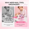 image:imageMelodySusie Nail Drill Bits Holder with 12 Holes and Nail Art Tools Storage Box