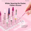 image:imageMelodySusie Nail Drill Bits Holder with 12 Holes and Nail Art Tools Storage Box