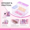 image:imageMelodySusie Nail Drill Holder 21 Holes Nail Drill Bits Holder Professional Acrylic Nail Tools Storage Box Organizer Displayer for Manicure Efile Accessories Nail Drill Kit Salon Home Light PurpleLight Purple