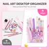 image:imageMelodySusie Nail Drill Holder 21 Holes Nail Drill Bits Holder Professional Acrylic Nail Tools Storage Box Organizer Displayer for Manicure Efile Accessories Nail Drill Kit Salon Home Light PurpleLight Purple