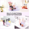 image:imageMelodySusie Nail Drill Holder 21 Holes Nail Drill Bits Holder Professional Acrylic Nail Tools Storage Box Organizer Displayer for Manicure Efile Accessories Nail Drill Kit Salon Home Light PurpleClear
