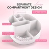 image:imageMelodySusie Nail Drill Holder and Nail Art Tools Storage Box Large Capacity Sturdy Desk Organizer for 332 Nail Drill Bits Nail Tech Supplies Container for Acrylic Salon amp Home WhiteWhite