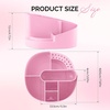 image:imageMelodySusie Nail Drill Holder and Nail Art Tools Storage Box Large Capacity Sturdy Desk Organizer for 332 Nail Drill Bits Nail Tech Supplies Container for Acrylic Salon amp Home WhitePink