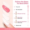 image:imageMelodySusie Nail Glue Nail Dehydrator and Primer Set Long Lasting Shine Nail Polish Art Design Manicure Kit Perfect Gifts for Women Girls 3 Pcs 15ml Clear