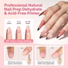 image:imageMelodySusie Nail Glue Nail Dehydrator and Primer Set Long Lasting Shine Nail Polish Art Design Manicure Kit Perfect Gifts for Women Girls 3 Pcs 15ml Clear