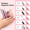 image:imageMelodySusie Nail Magnet Pink Set Cat Eye Gel Nail Polish Magnets 2PCS Doublehead Magnet Wand with Round Magnet Bead and Magnetic Pen Nail Design Tools for Salon and DIY at Home21PCS Nail Magnet