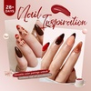image:imageMelodySusie Nail Magnet Set 16PCS Cat Eye Gel Nail Polish Magnets Round Square Double Ended Magnet Stick Cat Eye Magnet for Nails Strong Magnetic Nail Polish Magnets Nail Design ToolsVelet Wine Gel Polish Set