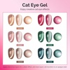 image:imageMelodySusie Nail Magnet Set 16PCS Cat Eye Gel Nail Polish Magnets Round Square Double Ended Magnet Stick Cat Eye Magnet for Nails Strong Magnetic Nail Polish Magnets Nail Design ToolsVelvet Gem Shine Cat Eye Set
