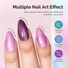 image:imageMelodySusie Nail Magnet Set 16PCS Cat Eye Gel Nail Polish Magnets Round Square Double Ended Magnet Stick Cat Eye Magnet for Nails Strong Magnetic Nail Polish Magnets Nail Design ToolsAurora Blush Blue Set