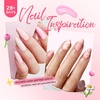 image:imageMelodySusie Nail Magnet Set 16PCS Cat Eye Gel Nail Polish Magnets Round Square Double Ended Magnet Stick Cat Eye Magnet for Nails Strong Magnetic Nail Polish Magnets Nail Design ToolsDaily Nude Pink set