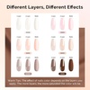 image:imageMelodySusie Nail Magnet Set 16PCS Cat Eye Gel Nail Polish Magnets Round Square Double Ended Magnet Stick Cat Eye Magnet for Nails Strong Magnetic Nail Polish Magnets Nail Design ToolsMocha vibes set
