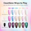 image:imageMelodySusie Nail Magnet Set 16PCS Cat Eye Gel Nail Polish Magnets Round Square Double Ended Magnet Stick Cat Eye Magnet for Nails Strong Magnetic Nail Polish Magnets Nail Design ToolsAurora Blush Blue Set