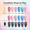 image:imageMelodySusie Nail Magnet Set 16PCS Cat Eye Gel Nail Polish Magnets Round Square Double Ended Magnet Stick Cat Eye Magnet for Nails Strong Magnetic Nail Polish Magnets Nail Design ToolsSparkle Pop Set