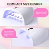 image:imageMelodySusie Nail Stand for Press Ons 3 PCS Shiny Magnetic Bases Sets for Practice Painting Display with Brush Holder and 100 Pcs Reusable DoubleSided Tape for Home DIY Salon SuppliesShiny Cloud