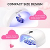 image:imageMelodySusie Nail Stand for Press Ons 3 PCS Shiny Magnetic Bases Sets for Practice Painting Display with Brush Holder and 100 Pcs Reusable DoubleSided Tape for Home DIY Salon SuppliesSpotted Cloud