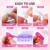 image:imageMelodySusie Nail Stand for Press Ons 3 PCS Shiny Magnetic Bases Sets for Practice Painting Display with Brush Holder and 100 Pcs Reusable DoubleSided Tape for Home DIY Salon SuppliesPink  brown
