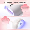 image:imageMelodySusie Nail Stand for Press Ons 3 PCS Shiny Magnetic Bases Sets for Practice Painting Display with Brush Holder and 100 Pcs Reusable DoubleSided Tape for Home DIY Salon SuppliesPink  Coffee
