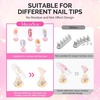image:imageMelodySusie Nail Stand for Press Ons 3 PCS Shiny Magnetic Bases Sets for Practice Painting Display with Brush Holder and 100 Pcs Reusable DoubleSided Tape for Home DIY Salon SuppliesPink  brown