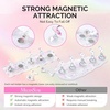 image:imageMelodySusie Nail Stand for Press Ons 3 PCS Shiny Magnetic Bases Sets for Practice Painting Display with Brush Holder and 100 Pcs Reusable DoubleSided Tape for Home DIY Salon SuppliesShiny Cloud