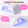 image:imageMelodySusie Nail Stand for Press Ons 3 PCS Shiny Magnetic Bases Sets for Practice Painting Display with Brush Holder and 100 Pcs Reusable DoubleSided Tape for Home DIY Salon SuppliesShiny Wave