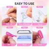 image:imageMelodySusie Nail Stand for Press Ons 3 PCS Shiny Magnetic Bases Sets for Practice Painting Display with Brush Holder and 100 Pcs Reusable DoubleSided Tape for Home DIY Salon SuppliesShiny Cloud