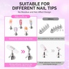 image:imageMelodySusie Nail Stand for Press Ons 3 PCS Shiny Magnetic Bases Sets for Practice Painting Display with Brush Holder and 100 Pcs Reusable DoubleSided Tape for Home DIY Salon SuppliesPurple  Gray
