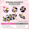 image:imageMelodySusie Nail Stand for Press Ons 3 PCS Shiny Magnetic Bases Sets for Practice Painting Display with Brush Holder and 100 Pcs Reusable DoubleSided Tape for Home DIY Salon SuppliesSpotted Cloud
