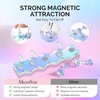image:imageMelodySusie Nail Stand for Press Ons 3 Sets Blue Acrylic Magnetic Base for Painting Display Holder with Reusable Adhesive Putty for Home DIY Salon Supplies