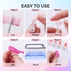 image:imageMelodySusie Nail Stand for Press Ons 3 Sets Blue Acrylic Magnetic Base for Painting Display Holder with Reusable Adhesive Putty for Home DIY Salon Supplies