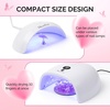 image:imageMelodySusie Nail Stand for Press Ons Super Pink Metal Round With Butterfly Pattern Magnetic Base for Painting Display with Brush Holder And Reusable DoubleSided Tape for Home DIY Salon SuppliesPink Round