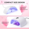 image:imageMelodySusie Nail Stand for Press Ons Super Pink Metal Round With Butterfly Pattern Magnetic Base for Painting Display with Brush Holder And Reusable DoubleSided Tape for Home DIY Salon SuppliesPink Square