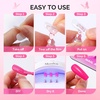 image:imageMelodySusie Nail Stand for Press Ons Super Pink Metal Round With Butterfly Pattern Magnetic Base for Painting Display with Brush Holder And Reusable DoubleSided Tape for Home DIY Salon SuppliesPink Square