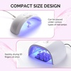 image:imageMelodySusie Nail Stand for Press Ons Super Pink Metal Round With Butterfly Pattern Magnetic Base for Painting Display with Brush Holder And Reusable DoubleSided Tape for Home DIY Salon SuppliesSilver Butterfly