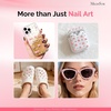 image:imageMelodySusie Pearl Nail Charms Set 350Pcs Pink MixedShape Nail Gems with Tweezers for Nail Decorations DIY 3D Nail Art