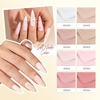 image:imageMelodySusie Plant Based Gel Nail Polish SetTop Toat and Base CoatClassic Basic Colors Hema FreeSoak Off UV LED Gel Polish Nail Art Manicure Salon DIY at Home 8PcsPink and Nude Versatile Colors
