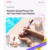 image:imageMelodySusie PocketNail PenShaped Cordless Modular Nail Drill PC100GR 20000RPM Slim Portable Rechargeable Electric File for Manicure Pedicure Nail Care Shaping amp Gel Removal at Home for BeginnersBasic  Rose Red