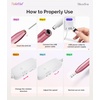 image:imageMelodySusie PocketNail Slim Ergonomic PenShaped USB Nail Drill PC100G 20000RPM Portable Electric File for All Manicure Pedicure Nail Care Shaping amp Gel Removal at Home for BeginnersRose Red