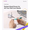 image:imageMelodySusie PocketNail Slim Ergonomic PenShaped USB Nail Drill PC100G 20000RPM Portable Electric File for All Manicure Pedicure Nail Care Shaping amp Gel Removal at Home for BeginnersLight Blue