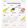 image:imageMelodySusie PocketNail Slim Ergonomic PenShaped USB Nail Drill PC100G 20000RPM Portable Electric File for All Manicure Pedicure Nail Care Shaping amp Gel Removal at Home for BeginnersLemon Grass