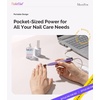 image:imageMelodySusie PocketNail Slim Ergonomic PenShaped USB Nail Drill PC100G 20000RPM Portable Electric File for All Manicure Pedicure Nail Care Shaping amp Gel Removal at Home for BeginnersGrape Ice