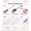 image:imageMelodySusie PocketNail Slim Ergonomic PenShaped USB Nail Drill PC100G 20000RPM Portable Electric File for All Manicure Pedicure Nail Care Shaping amp Gel Removal at Home for BeginnersGrape Ice