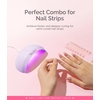 image:imageMelodySusie PocketSized LED UV Nail Lamp with UltraLightweight Design PART04 UV Light Cures All Soft Gels at Home Especially Instant Nails SemiCured Gel Base Coat amp Top Coat WhitePurple