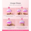 image:imageMelodySusie PocketSized LED UV Nail Lamp with UltraLightweight Design PART04 UV Light Cures All Soft Gels at Home Especially Instant Nails SemiCured Gel Base Coat amp Top Coat WhitePurple