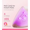 image:imageMelodySusie PocketSized LED UV Nail Lamp with UltraLightweight Design PART04 UV Light Cures All Soft Gels at Home Especially Instant Nails SemiCured Gel Base Coat amp Top Coat WhitePink