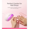 image:imageMelodySusie PocketSized LED UV Nail Lamp with UltraLightweight Design PART04 UV Light Cures All Soft Gels at Home Especially Instant Nails SemiCured Gel Base Coat amp Top Coat WhiteWhite