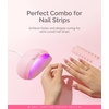 image:imageMelodySusie PocketSized LED UV Nail Lamp with UltraLightweight Design PART04 UV Light Cures All Soft Gels at Home Especially Instant Nails SemiCured Gel Base Coat amp Top Coat WhitePink