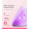 image:imageMelodySusie PocketSized LED UV Nail Lamp with UltraLightweight Design PART04 UV Light Cures All Soft Gels at Home Especially Instant Nails SemiCured Gel Base Coat amp Top Coat WhitePurple