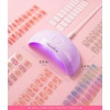 image:imageMelodySusie PocketSized LED UV Nail Lamp with UltraLightweight Design PART04 UV Light Cures All Soft Gels at Home Especially Instant Nails SemiCured Gel Base Coat amp Top Coat WhitePurple