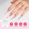 image:imageMelodySusie Poly Gel 60g HemaFree Nail Extension Nail Thickening Builder Gel UV Lamp Cured Art Design Manicure Gift for Women ClearClear